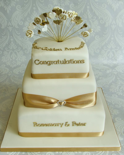 Golden Wedding Anniversary Cakes
 Wedding Anniversary Cakes Reading Berkshire