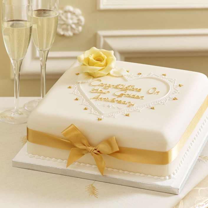 Golden Wedding Anniversary Cakes
 Wedding Anniversary Cakes