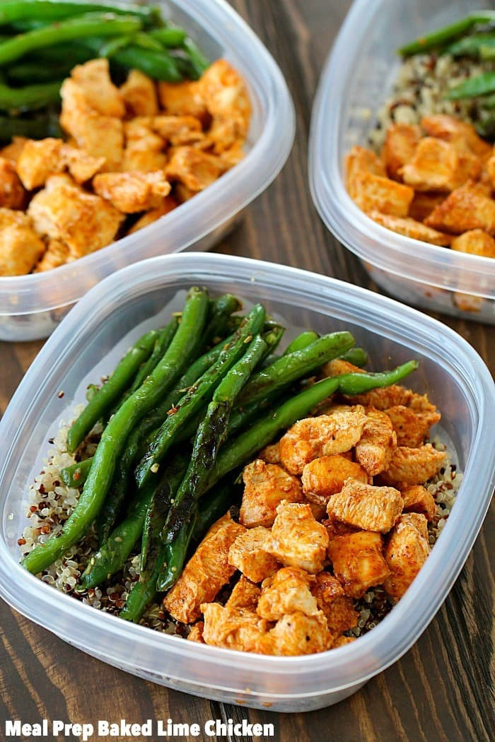 Good Easy Healthy Dinners
 Meal Prep Baked Lime Chicken Bowls Yummy Healthy Easy