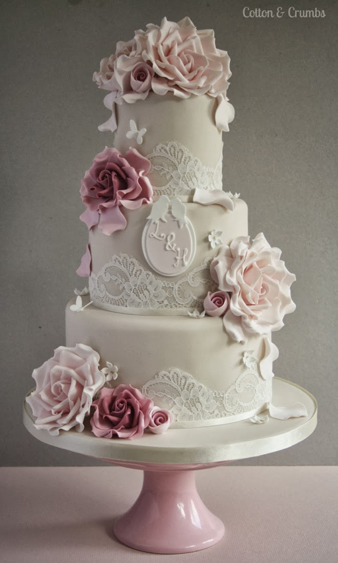 Gorgeous Wedding Cakes
 Bison Bantaran Gorgeous Lace Wedding Cakes