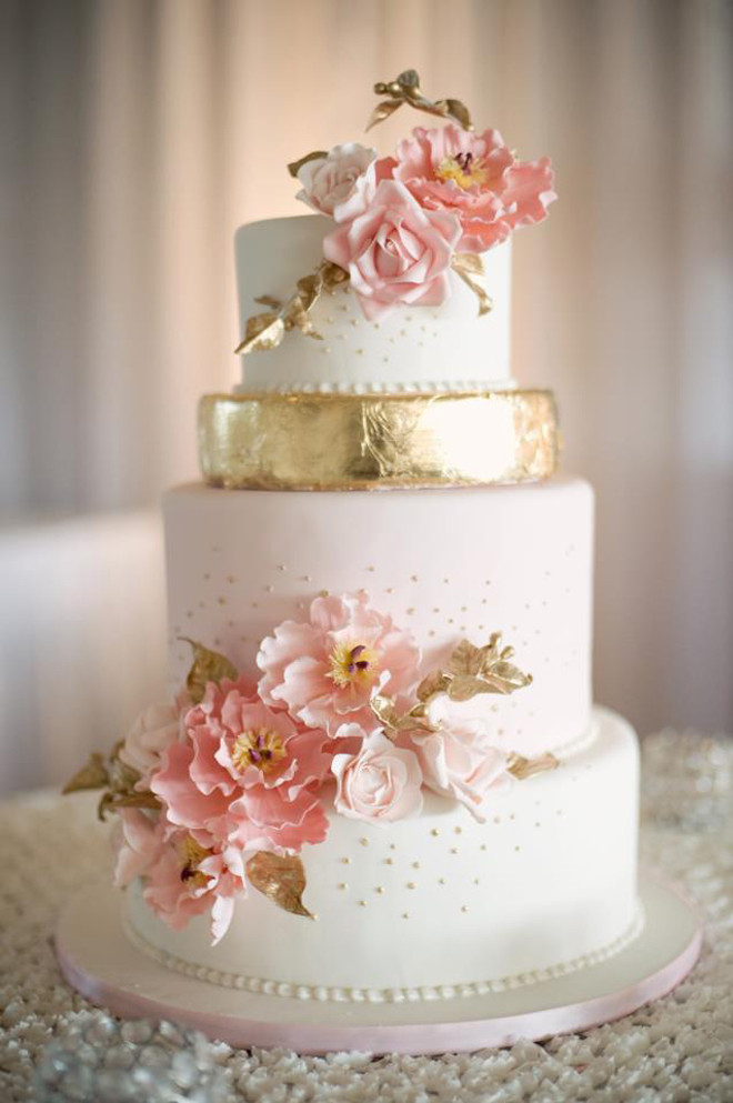 Gorgeous Wedding Cakes
 12 Gorgeous Metallic Wedding Cakes Belle The Magazine