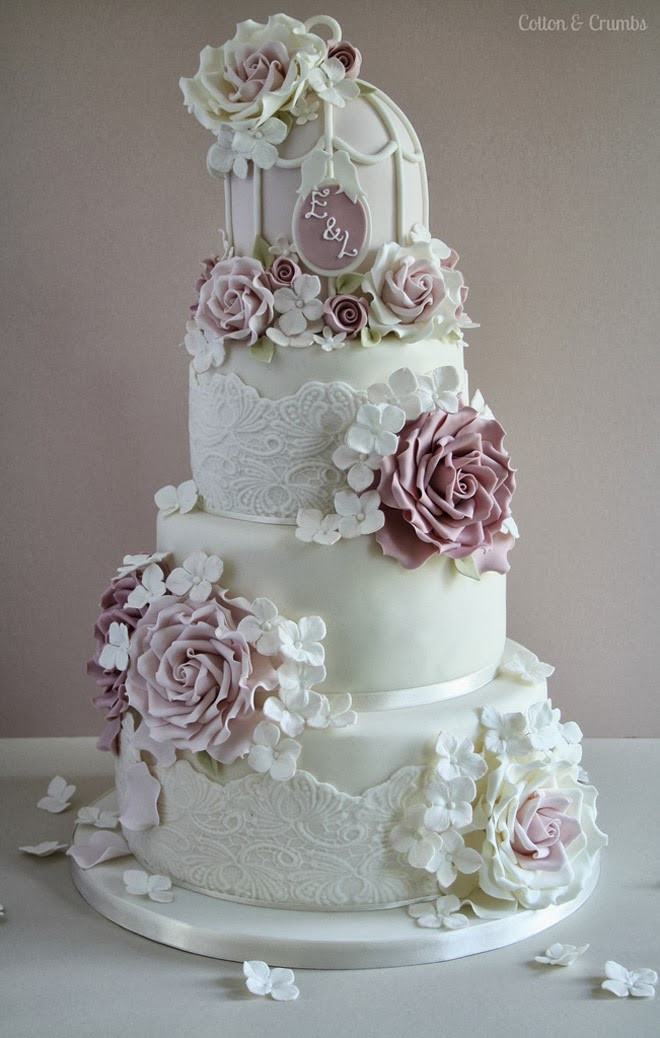 Gorgeous Wedding Cakes
 Bison Bantaran Gorgeous Lace Wedding Cakes