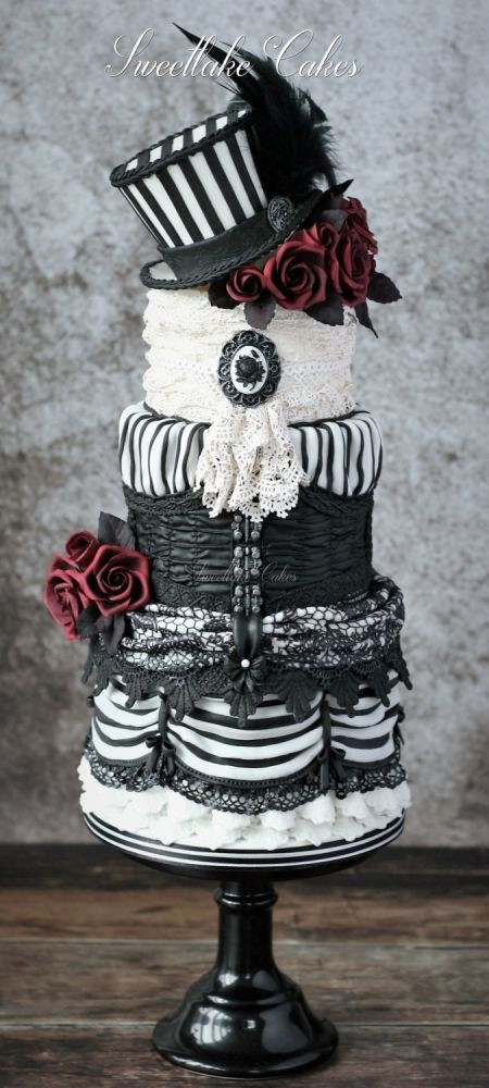 Gothic Wedding Cakes
 Victorian gothic cake cake by Tamara CakesDecor