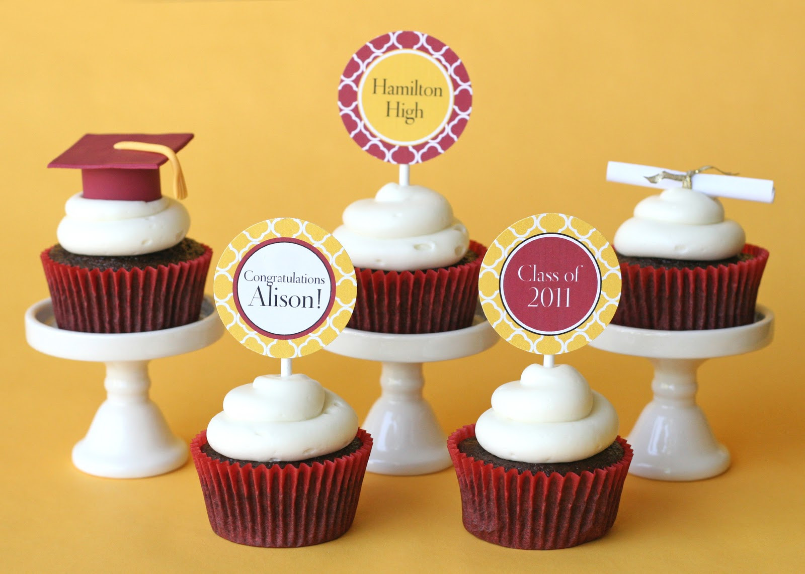 Graduation Cupcakes Decorating Ideas
 Graduation Cupcakes and How To Make Fondant Graduation