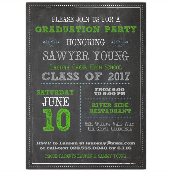 Graduation Dinner Invitation
 39 Printable Graduation Invitations