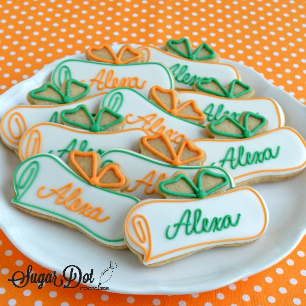 Graduation Sugar Cookies
 Diplomas with the graduate s name Perfect cookie design