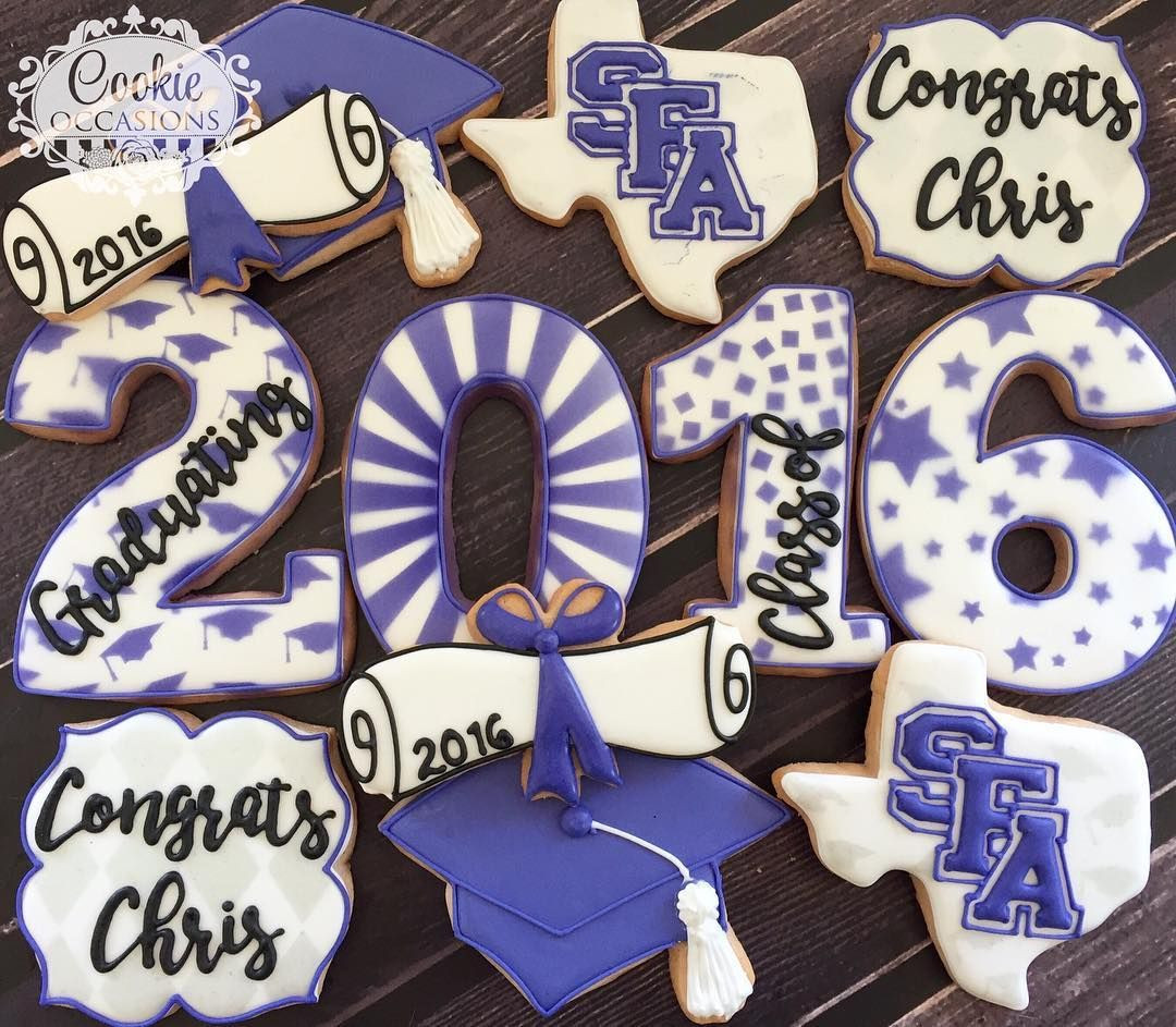 Graduation Sugar Cookies
 Congratulations SFA Graduate sugarcookies