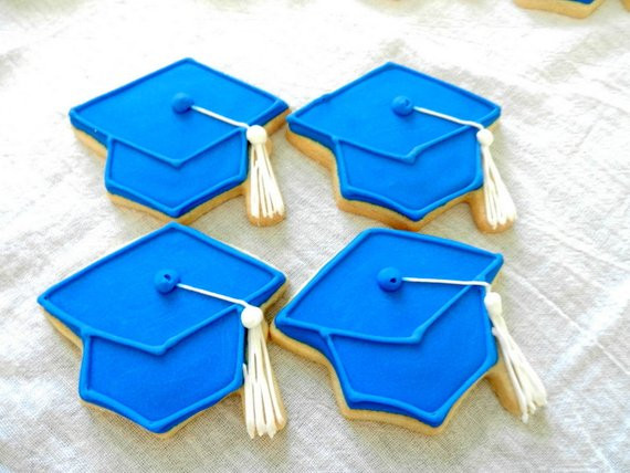 Graduation Sugar Cookies
 Graduation cap Mortarboard Decorated sugar cookies 2394