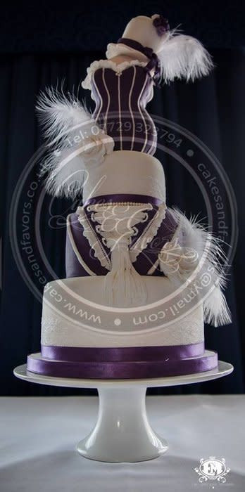 Great Gatsby Wedding Cakes
 Great Gatsby inspired wedding cake Cake by Cakes and