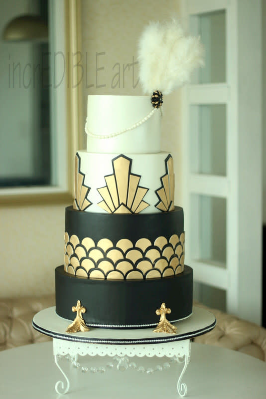 Great Gatsby Wedding Cakes
 Gatsby Wedding Cake cake by Rumana Jaseel CakesDecor