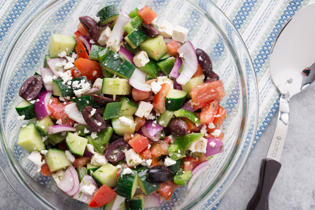 Greek Side Dishes Healthy
 A Light Summer Side Greek Cucumber and Tomato Salad