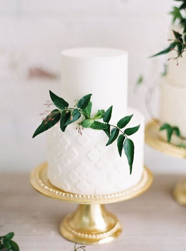 Green And White Wedding Cake
 15 Amazing White and Green Elegant Wedding Cakes