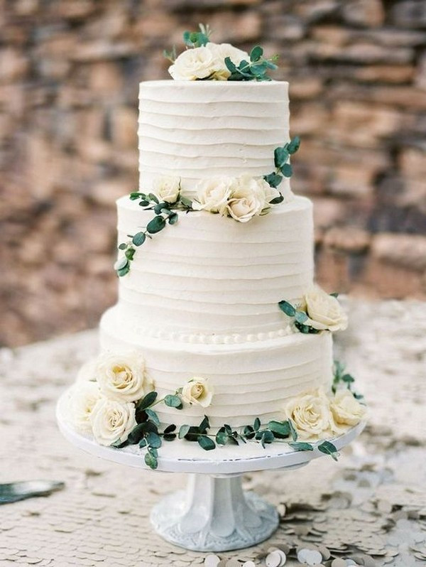 Green And White Wedding Cake
 15 Amazing White and Green Elegant Wedding Cakes