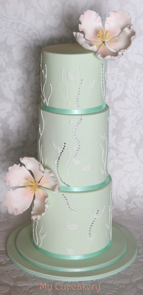 Green Wedding Cakes
 Wedding Cakes Pastel Green Wedding Cake