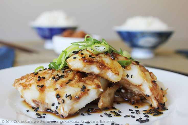 Grilled Cod Fish Recipes Healthy
 Teriyaki Alaskan Cod served with Steamed Rice Teriyaki is