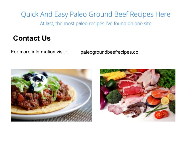 Ground Beef Recipes Healthy Paleo
 Quick And Easy Paleo Ground Beef Recipes