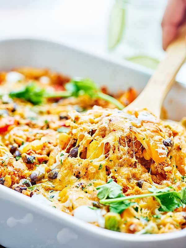 Ground Turkey Casserole Healthy
 Healthy Mexican Casserole w Ground Turkey & Quinoa