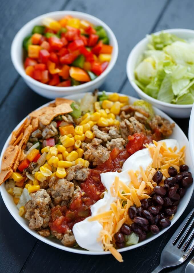 Ground Turkey Healthy Recipe
 healthy turkey taco salad