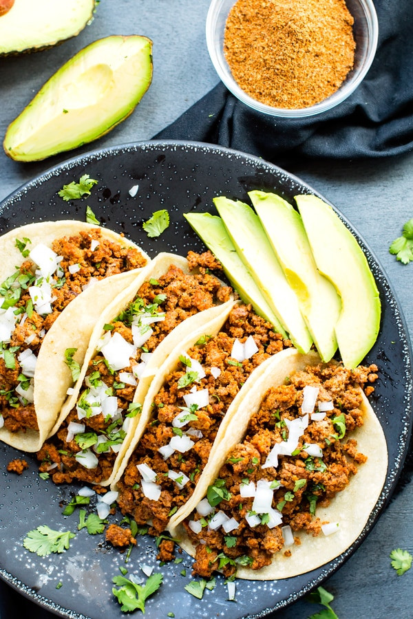 Ground Turkey Tacos Healthy
 Ground Turkey Tacos with Soft Corn Tortillas Evolving Table