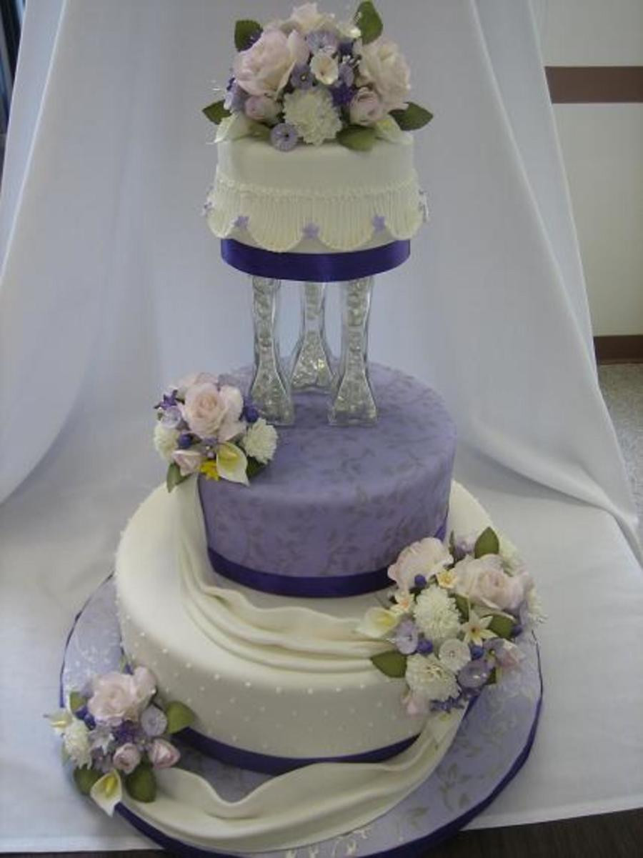 Gumpaste Flowers For Wedding Cakes
 Wedding Cake With Gumpaste Flowers CakeCentral
