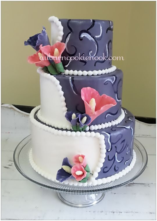 Half And Half Wedding Cakes
 Half and Half Wedding Cake Cake by Cookie Nook CakesDecor