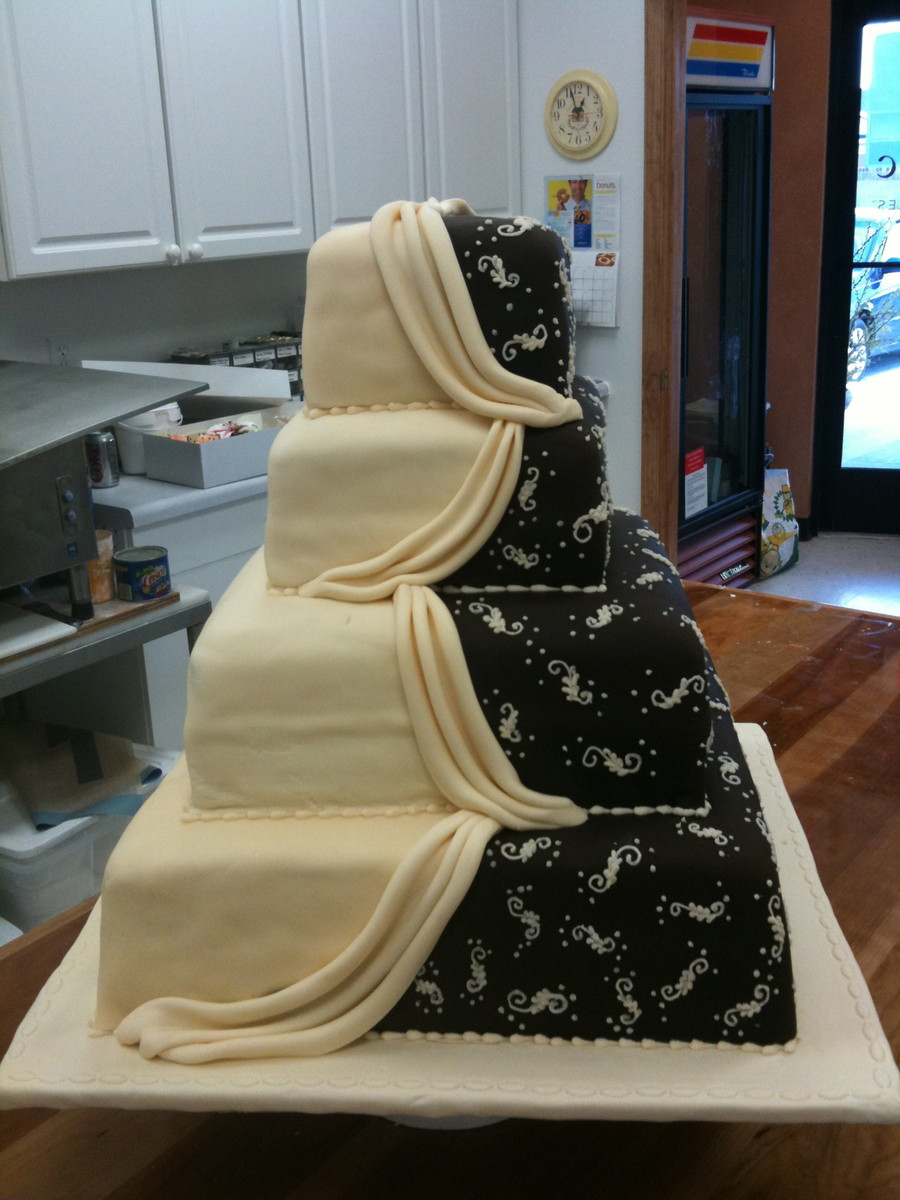 Half And Half Wedding Cakes
 Half And Half Wedding Cake CakeCentral