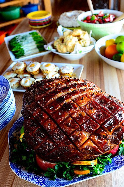 Ham For Easter
 Glazed Easter Ham