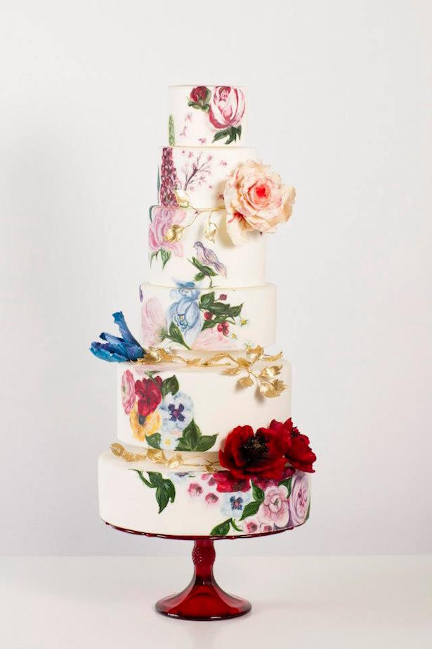 Hand Painted Wedding Cakes top 20 Hand Painted Wedding Cakes Belle the Magazine