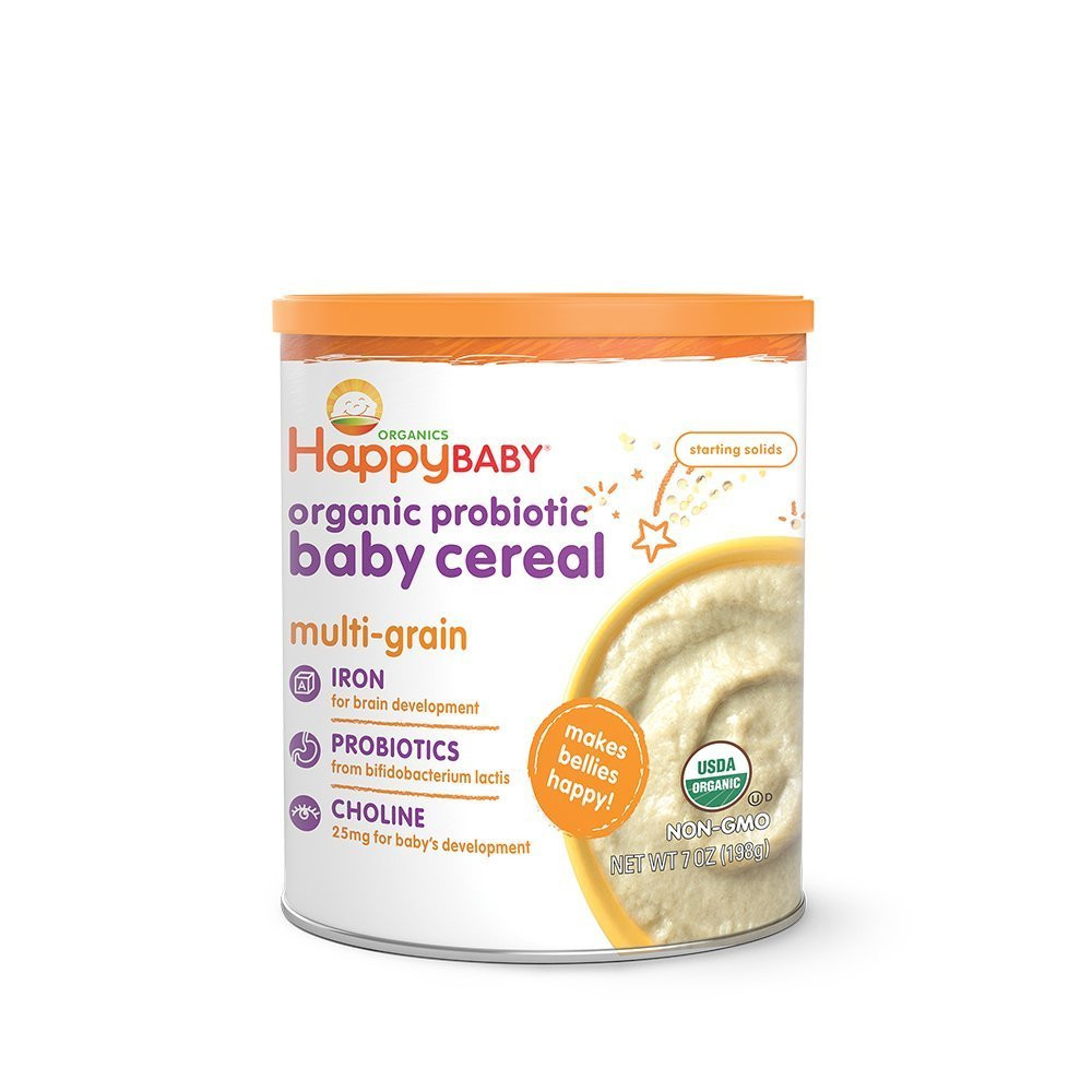 Happy Bellies Organic Brown Rice Cereal
 Happy Family happy bellies Baby Cereal Oatmeal 7 Oz