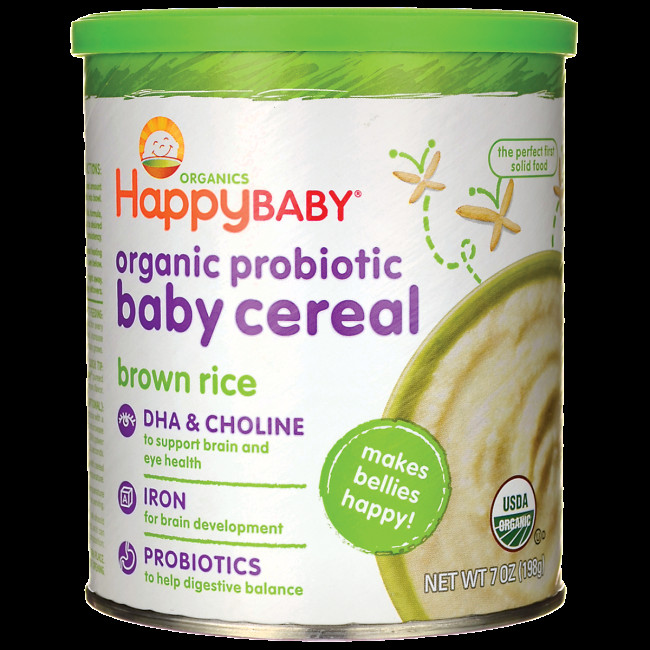 Happy Bellies Organic Brown Rice Cereal
 HappyBaby HappyBellies Organic Brown Rice Baby Cereal 7 oz