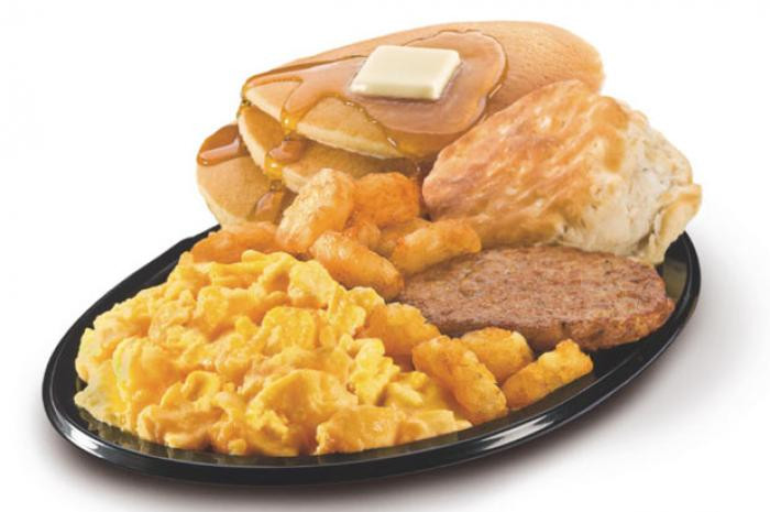 Hardees Healthy Breakfast
 1 Burger King BK Ultimate Breakfast Platter from America