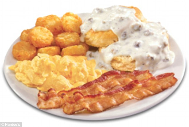 Hardees Healthy Breakfast top 20 Worst Fast Food Breakfasts Revealed Including Burger King