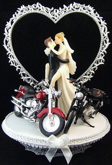 Harley Davidson Cake Toppers Wedding Cakes
 wedding cake topper harley davidson I used this topper