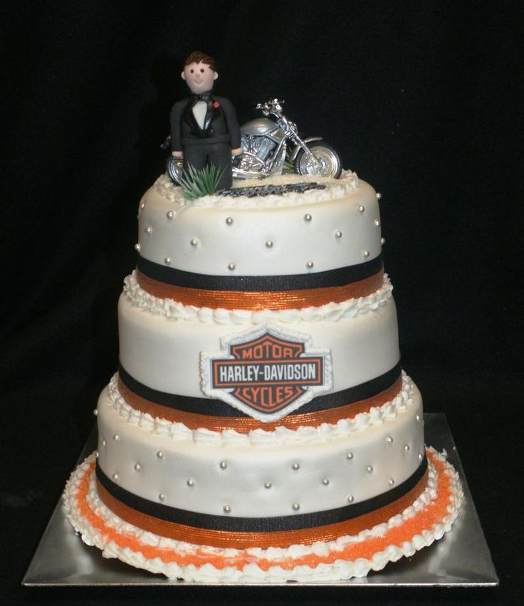 Harley Davidson Wedding Cakes
 72 best images about wedding cakes and table on Pinterest