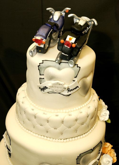 Harley Wedding Cakes
 113 best Harley Davidson Cakes images on Pinterest