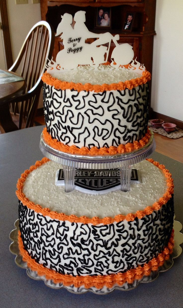 Harley Wedding Cakes
 62 best images about Harley Davidson Cakes on Pinterest