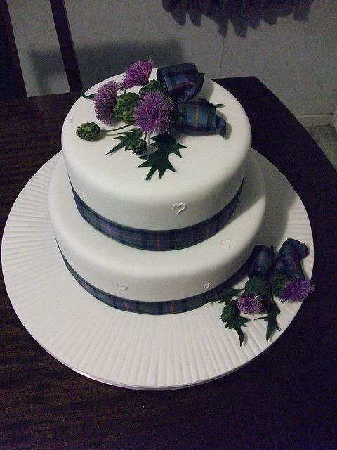 Harps Wedding Cakes
 Scottish thistle Thistle wedding and Thistles on Pinterest