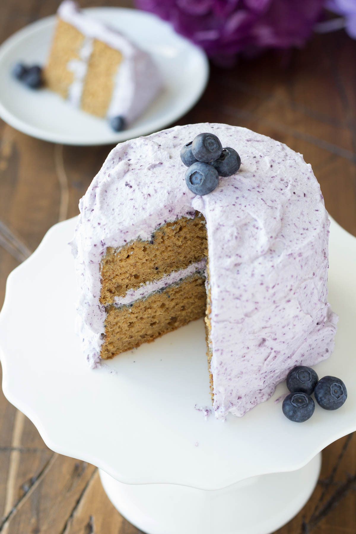 Healthy 1St Birthday Cake
 Healthier Smash Cake Recipe Hannah s Purple Polka Dot 1st