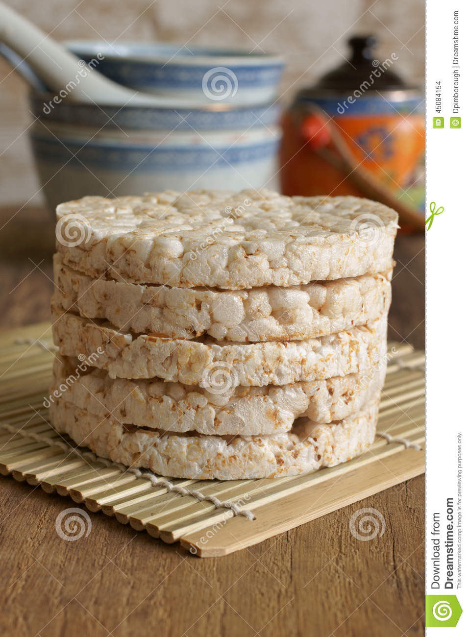 Healthy Alternative To Bread
 Rice Cakes Stock Image