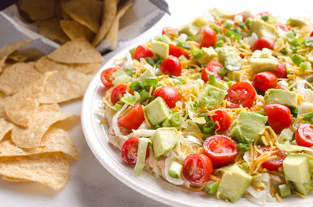 Healthy Appetizers For A Crowd
 Skinny Taco Dip Easy 10 Minute Appetizer