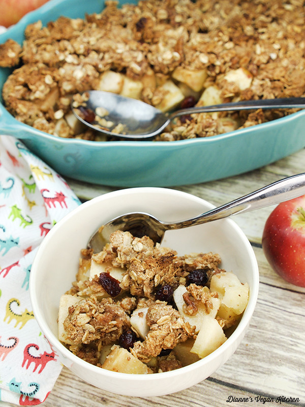 Healthy Apple Cobbler
 Healthy Apple Crisp Dianne s Vegan Kitchen