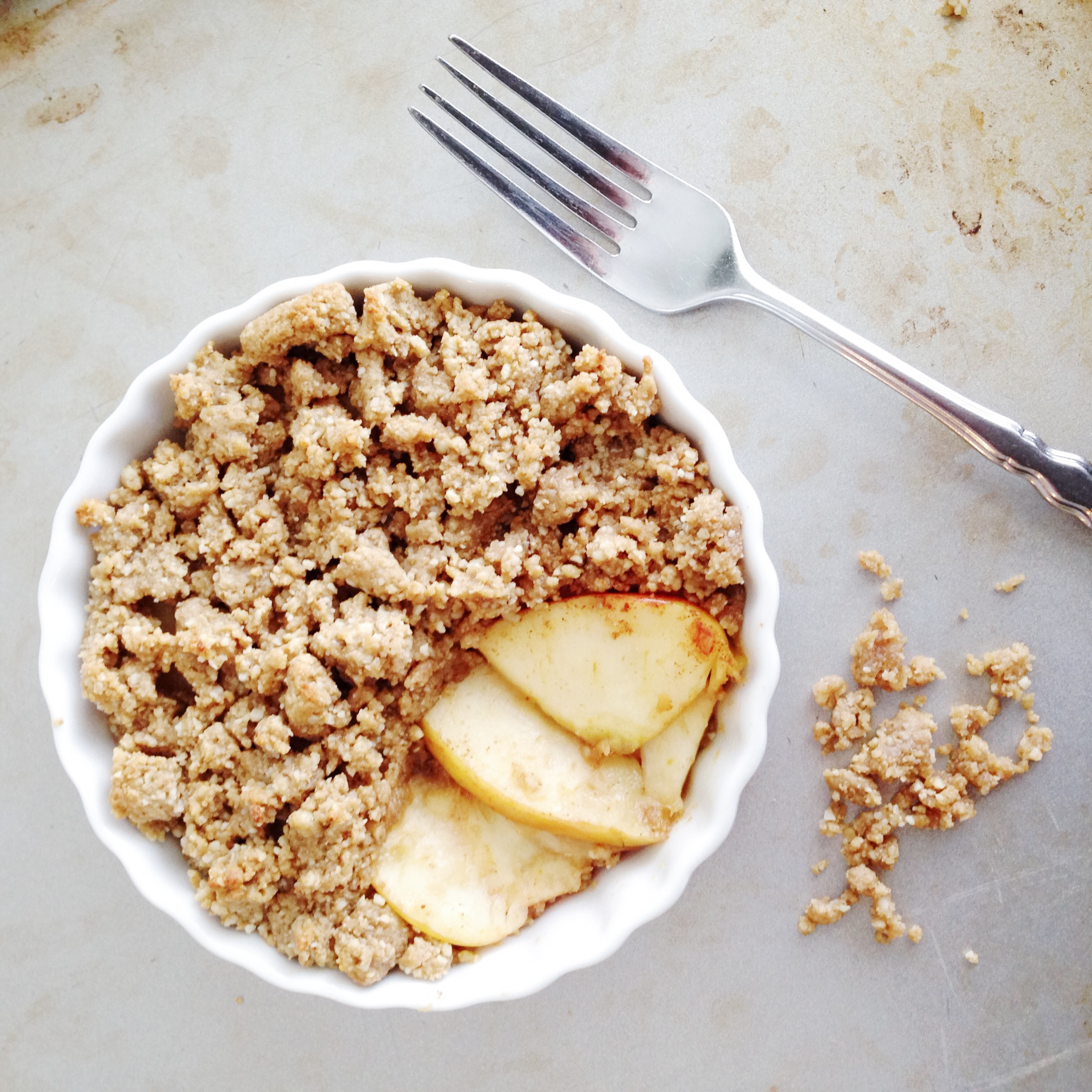 Healthy Apple Cobbler
 Healthy Paleo Apple Crisp for Two