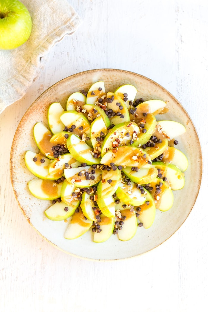 Healthy Apple Nachos
 Healthy Apple Nachos with Date Caramel Sauce Eating Bird