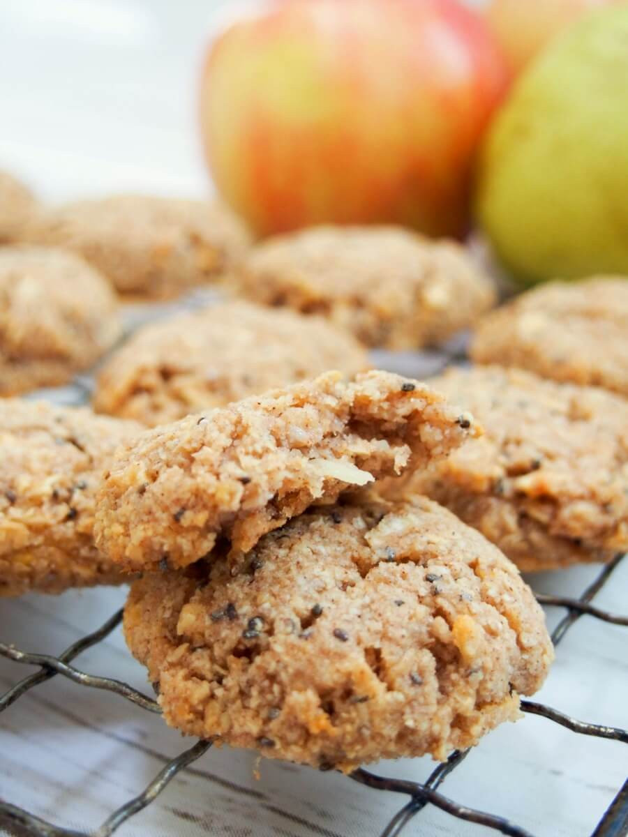 Healthy Apple Oatmeal Cookies
 Healthy apple oatmeal cookies GF vegan Caroline s Cooking