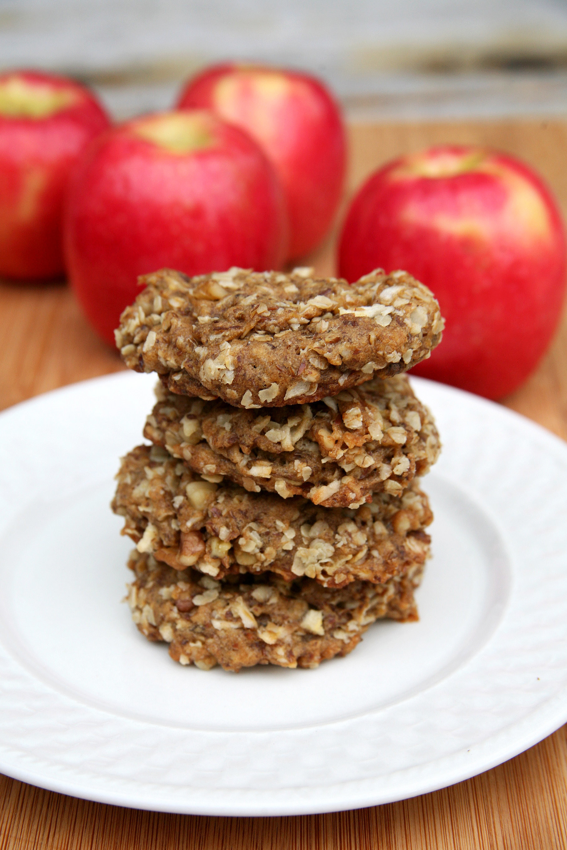 Healthy Apple Oatmeal Cookies
 Healthy Recipe Apple Oatmeal Flax Cookies