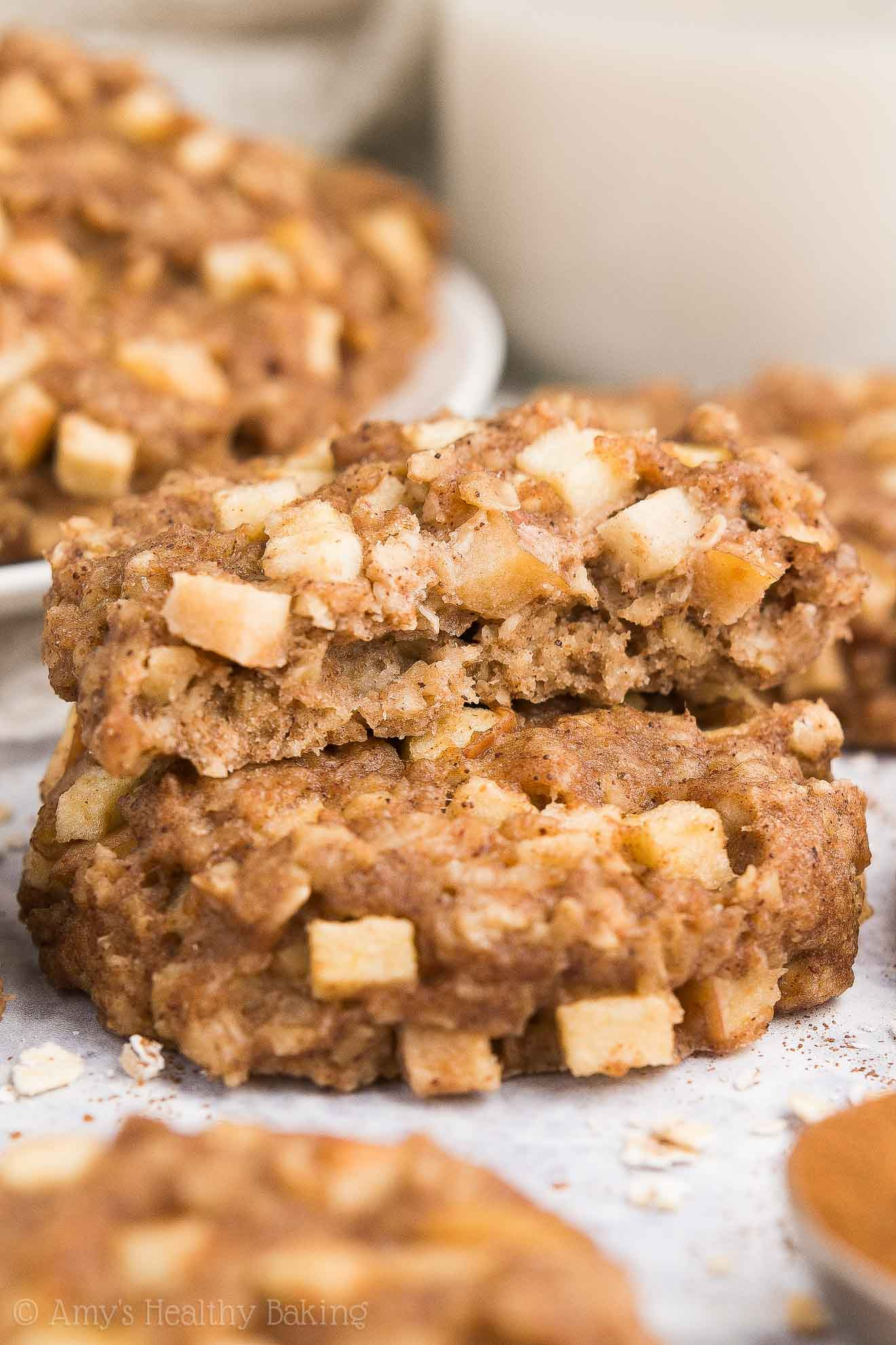 Healthy Apple Oatmeal Cookies
 Healthy Apple Pie Oatmeal Breakfast Cookies