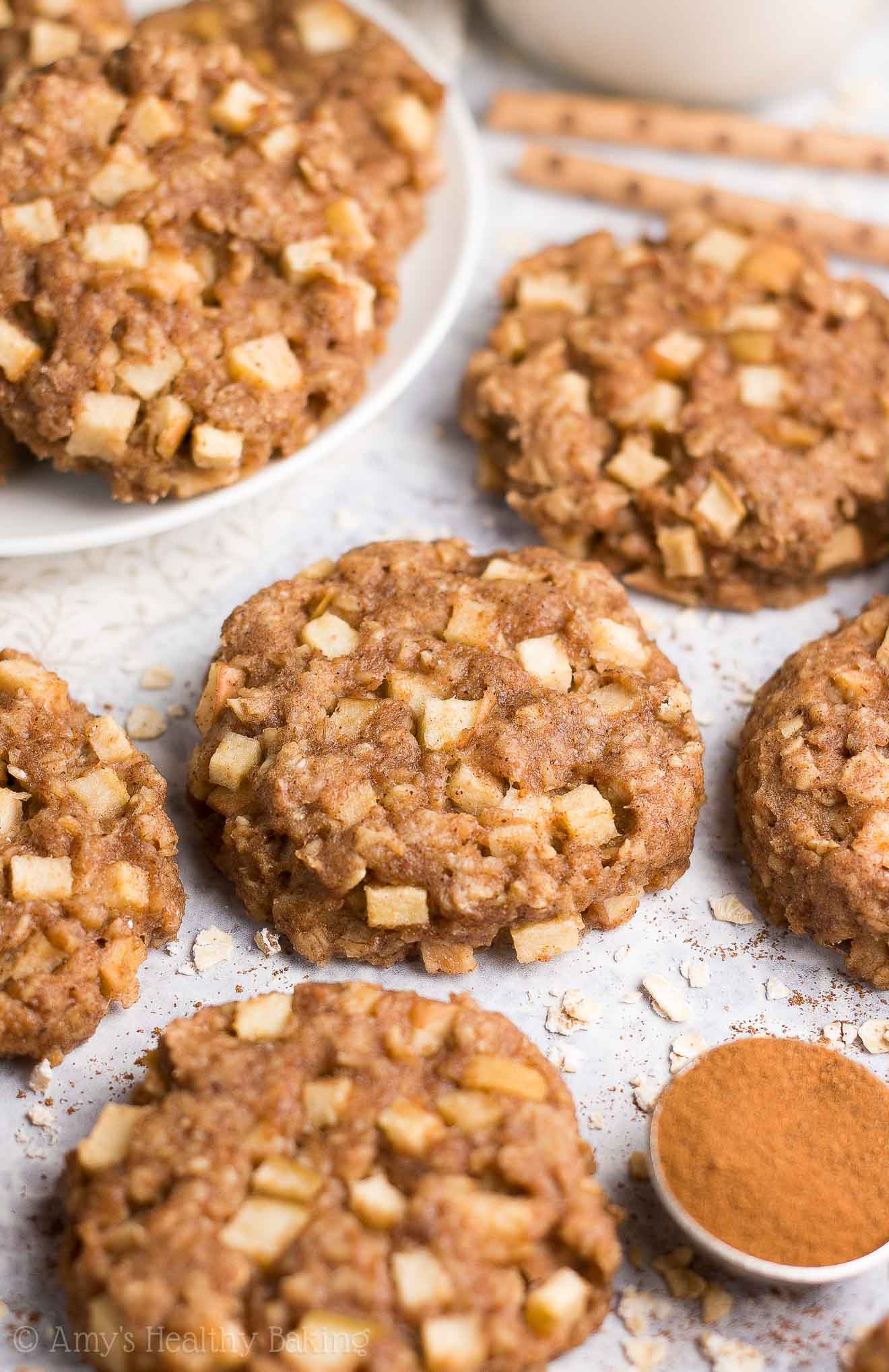 Healthy Apple Oatmeal Cookies
 Healthy Apple Pie Oatmeal Breakfast Cookies