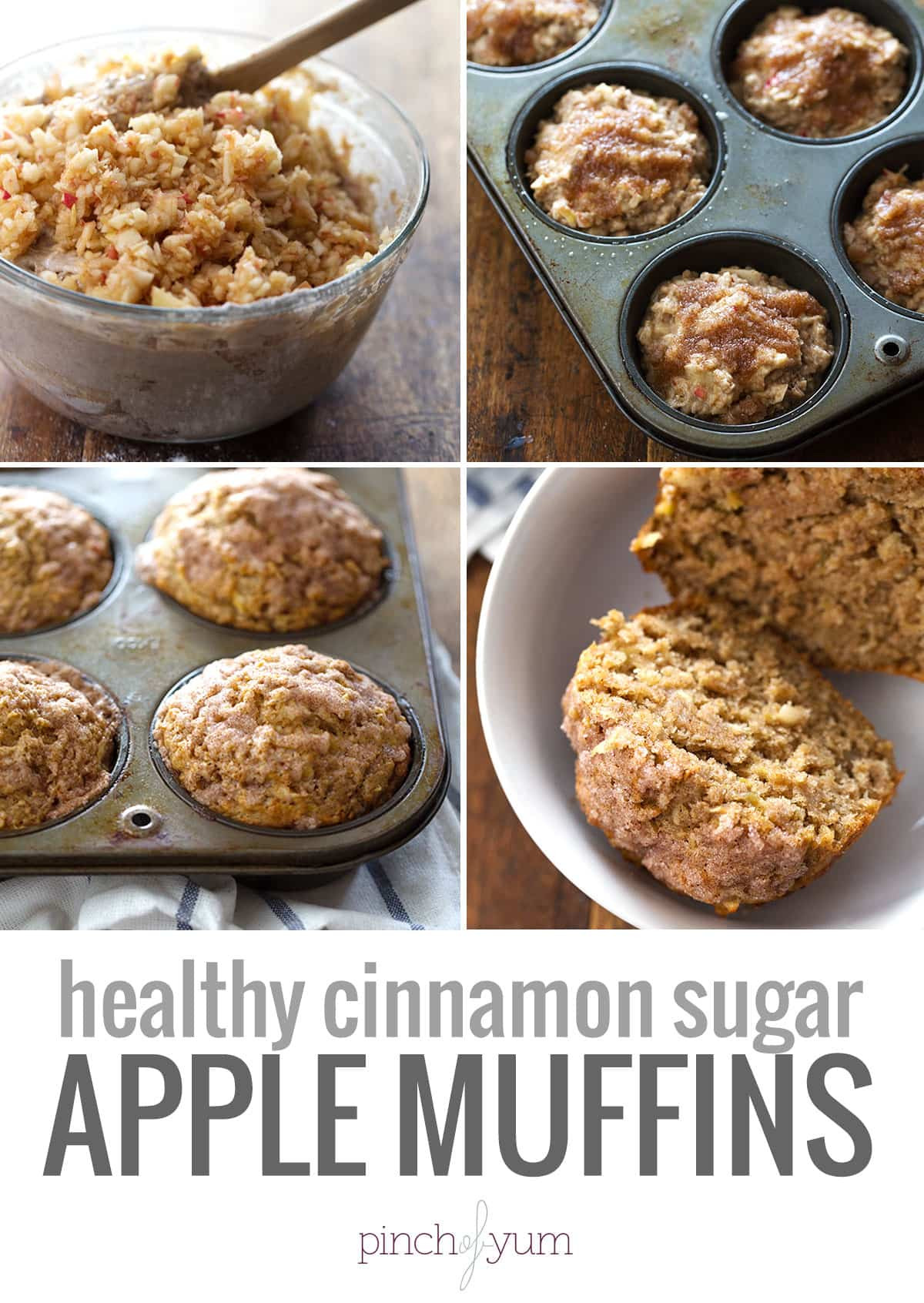 Healthy Apple Recipes
 Healthy Cinnamon Sugar Apple Muffins Recipe Pinch of Yum