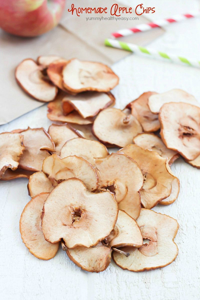 Healthy Apple Snacks
 Homemade Apple Chips Yummy Healthy Easy