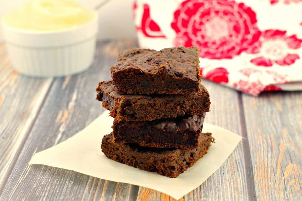 Healthy Applesauce Brownies
 Applesauce Spinach Brownies